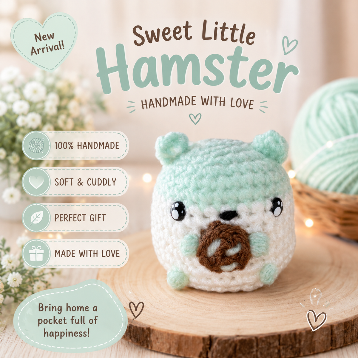 ￼Mint chocolate chip hamster